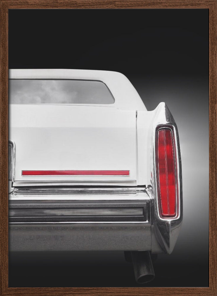 American classic car Brougham 1987 Rear - Stretched Canvas, Poster or Fine Art Print I Heart Wall Art