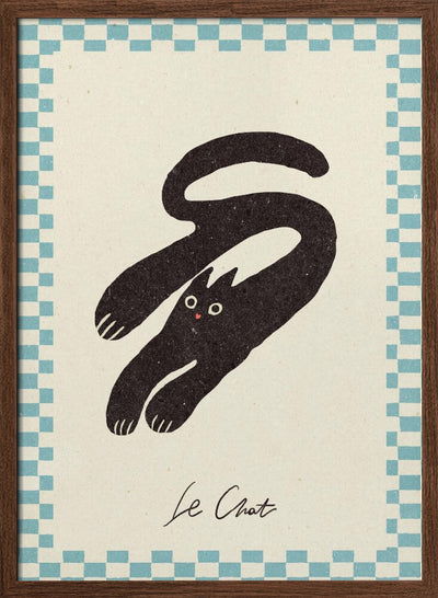 Le Chat - Stretched Canvas, Poster or Fine Art Print I Heart Wall Art