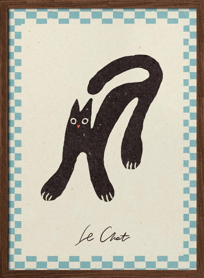 Le Chat - Stretched Canvas, Poster or Fine Art Print I Heart Wall Art