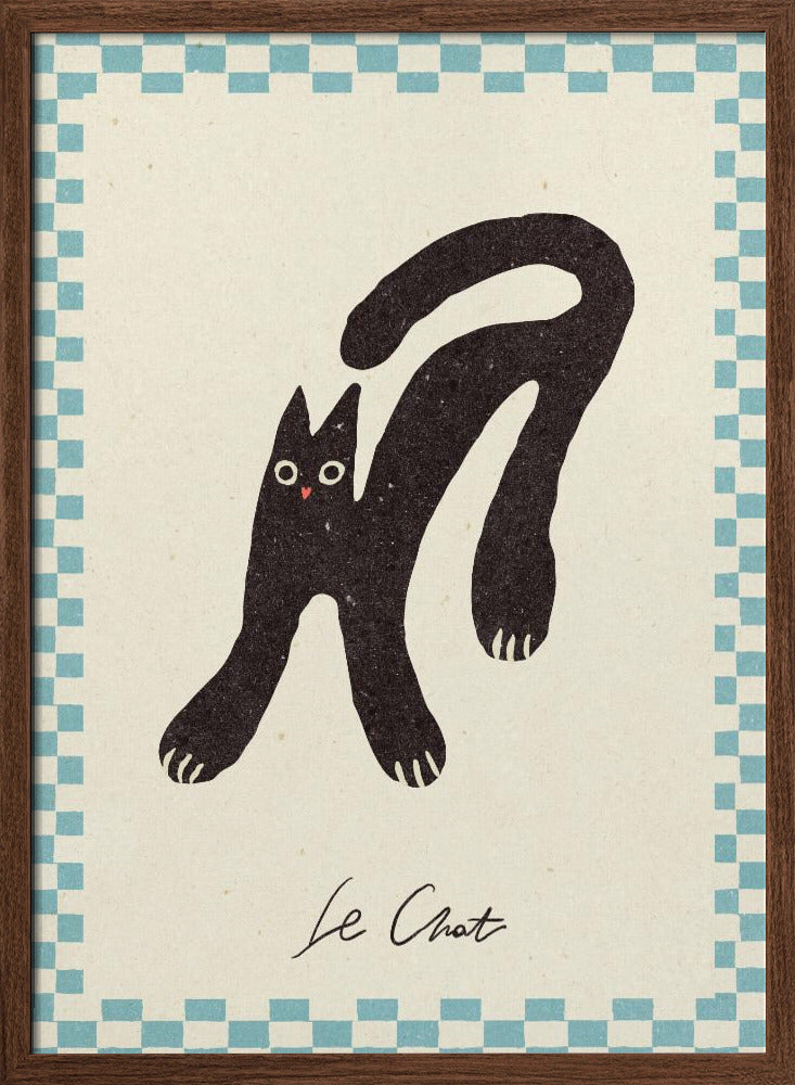 Le Chat - Stretched Canvas, Poster or Fine Art Print I Heart Wall Art