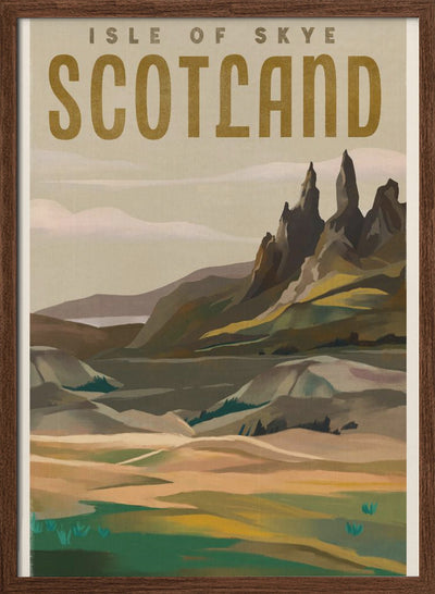 Isle of Skye Poster - Stretched Canvas, Poster or Fine Art Print I Heart Wall Art