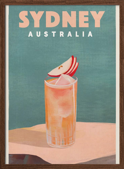 Sydney Australia Cocktail Bar Decor - Stretched Canvas, Poster or Fine Art Print I Heart Wall Art