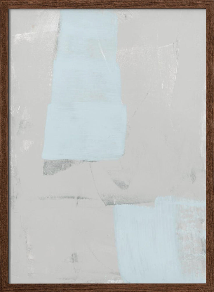 Pale Blue Grey Texture - Stretched Canvas, Poster or Fine Art Print I Heart Wall Art