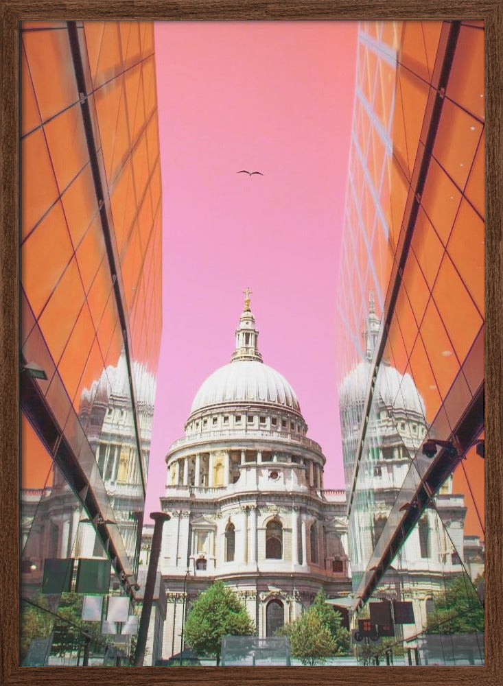 St Pauls View - Stretched Canvas, Poster or Fine Art Print I Heart Wall Art