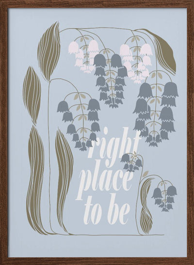 right place to be - Stretched Canvas, Poster or Fine Art Print I Heart Wall Art