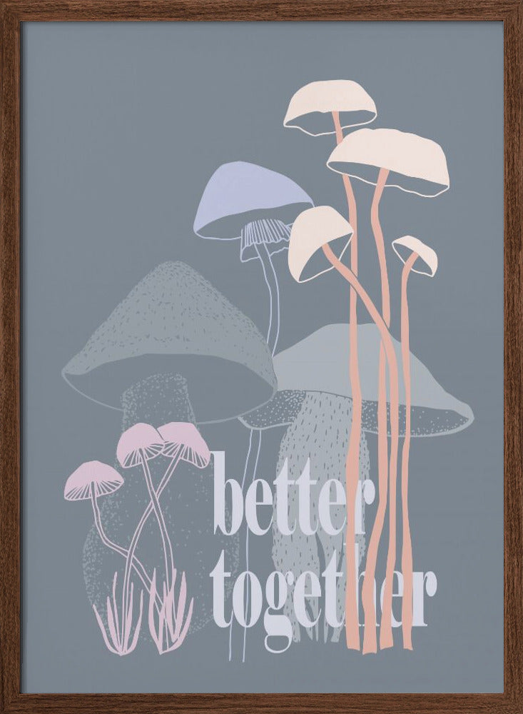 Better together - Stretched Canvas, Poster or Fine Art Print I Heart Wall Art