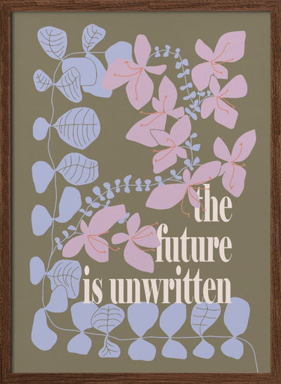 The future is unwritten - Stretched Canvas, Poster or Fine Art Print I Heart Wall Art