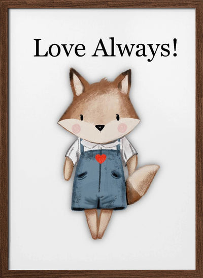 Love Always! - Stretched Canvas, Poster or Fine Art Print I Heart Wall Art