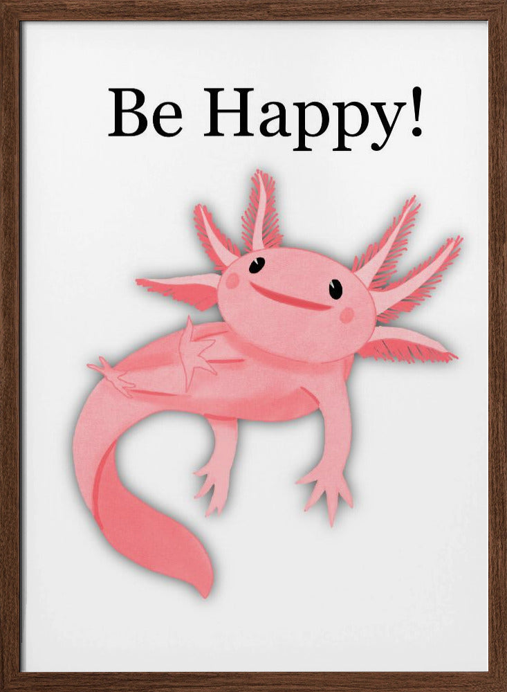 Be Happy! - Stretched Canvas, Poster or Fine Art Print I Heart Wall Art