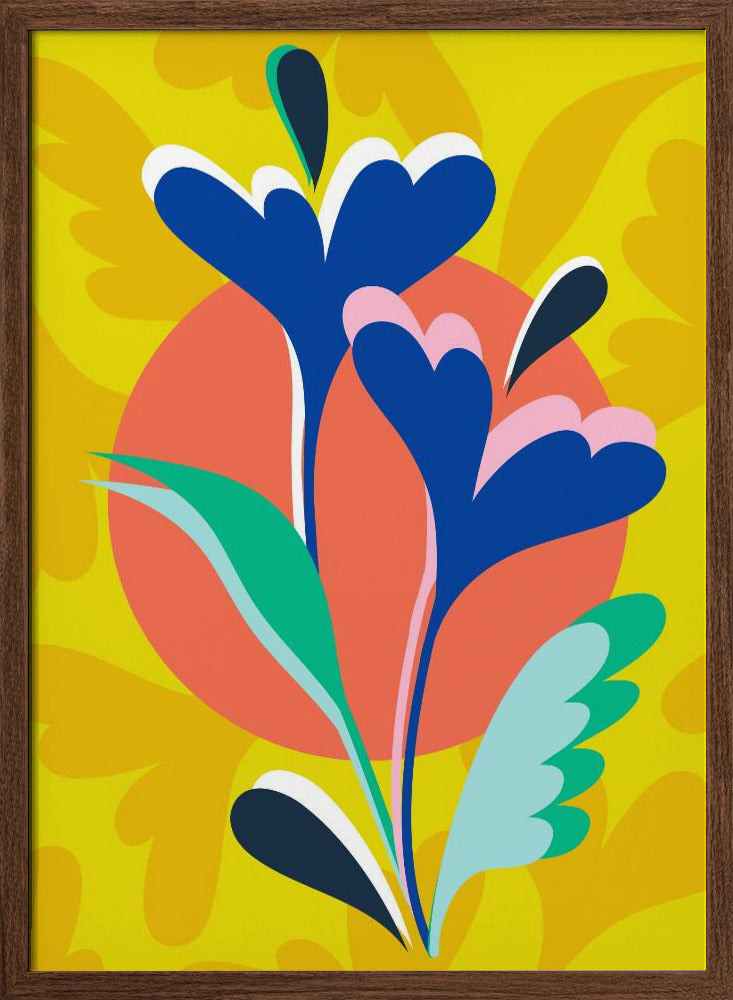 Floral Harmony - Stretched Canvas, Poster or Fine Art Print I Heart Wall Art