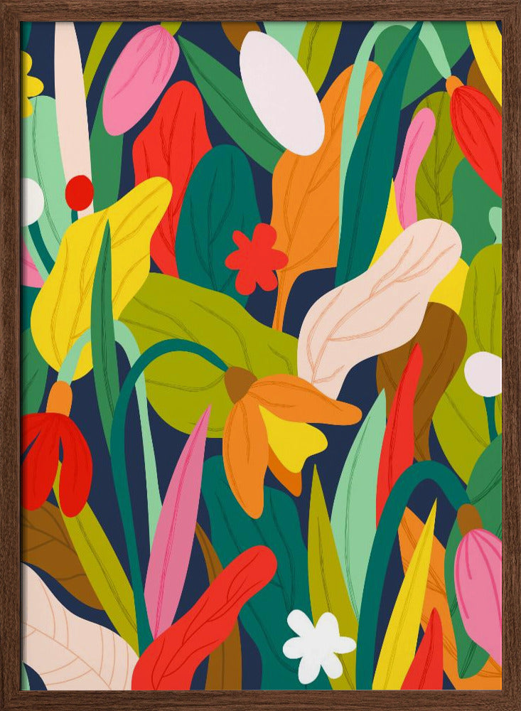 Botanical Symphony - Stretched Canvas, Poster or Fine Art Print I Heart Wall Art