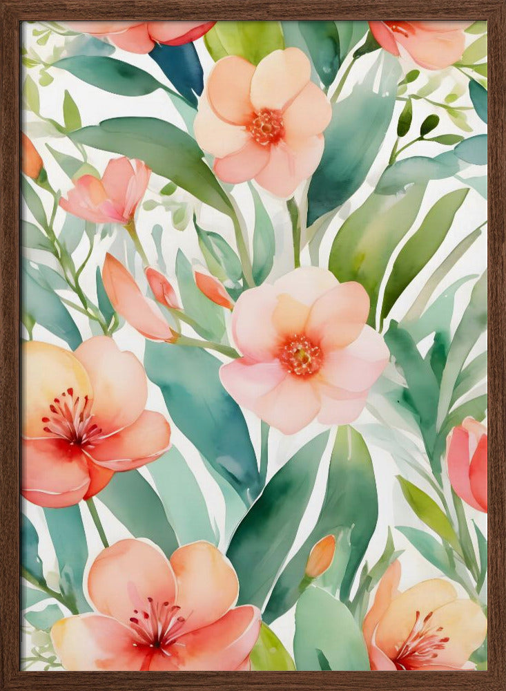 Fresh Spring Botanicals - Stretched Canvas, Poster or Fine Art Print I Heart Wall Art