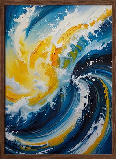 Oceanic Whirlwind - Stretched Canvas, Poster or Fine Art Print I Heart Wall Art