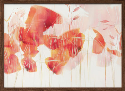 Modern poppies - Stretched Canvas, Poster or Fine Art Print I Heart Wall Art