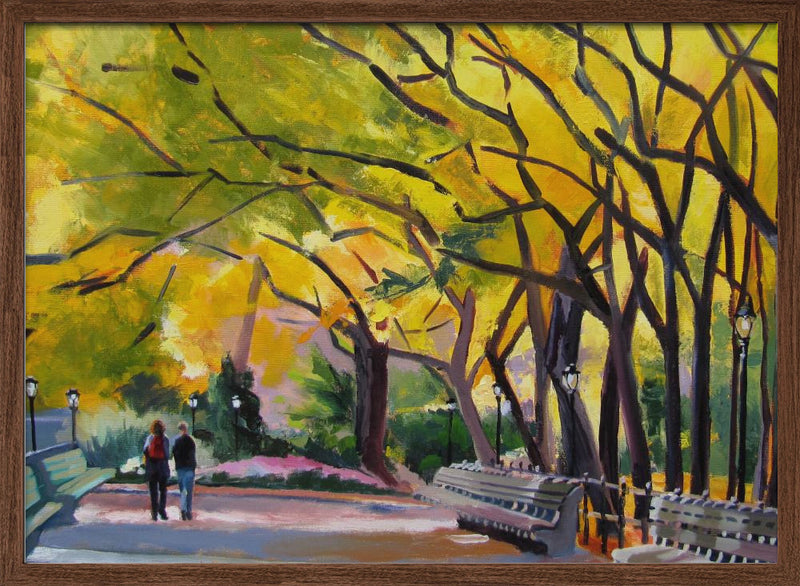 Central Park Autumn - Stretched Canvas, Poster or Fine Art Print I Heart Wall Art