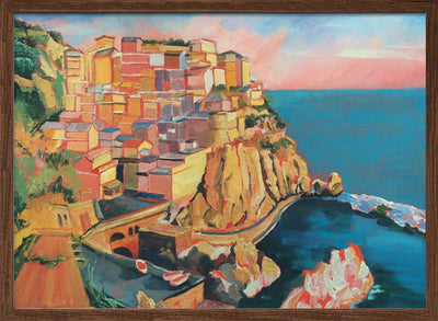 Manarola Italy - Stretched Canvas, Poster or Fine Art Print I Heart Wall Art