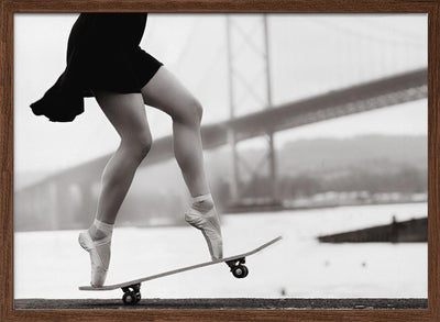 Skater Girl - Stretched Canvas, Poster or Fine Art Print I Heart Wall Art