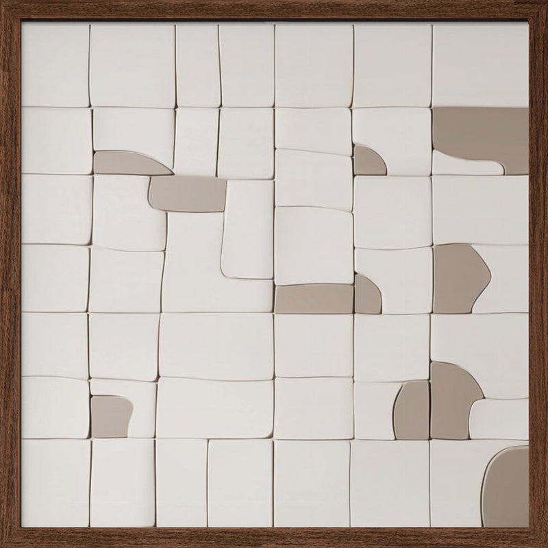 Pieces V - Square Stretched Canvas, Poster or Fine Art Print I Heart Wall Art