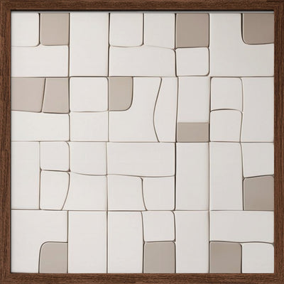 Pieces VI - Square Stretched Canvas, Poster or Fine Art Print I Heart Wall Art