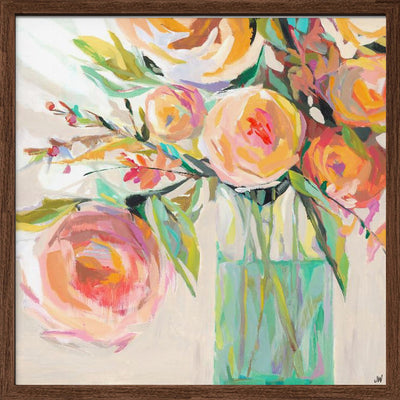 Kelly S Bouquet - Square Stretched Canvas, Poster or Fine Art Print I Heart Wall Art