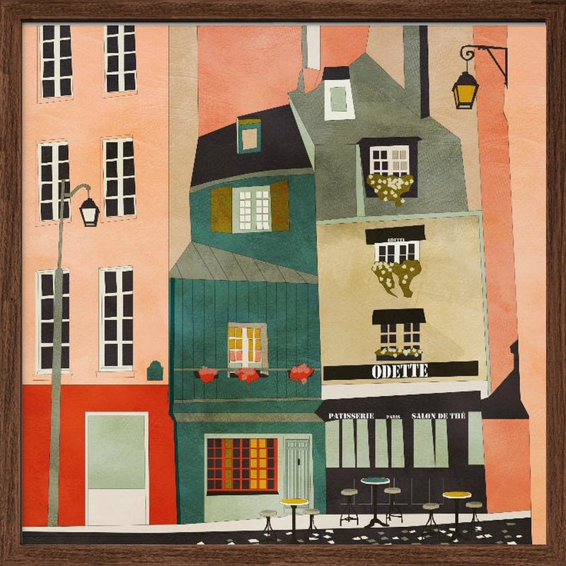 Paris, Montmartre 2 - Square Stretched Canvas, Poster or Fine Art Print I Heart Wall Art