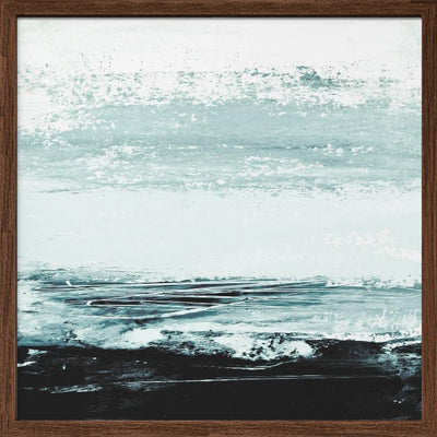 minimal seascape - Square Stretched Canvas, Poster or Fine Art Print I Heart Wall Art