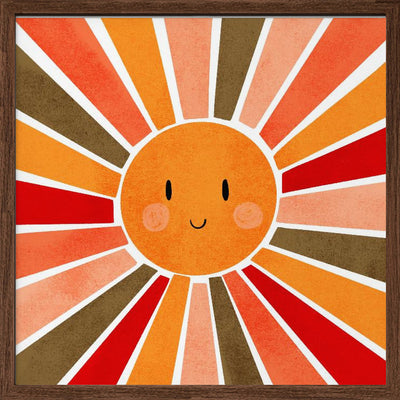 Cheerful Sunshine - Square Stretched Canvas, Poster or Fine Art Print I Heart Wall Art