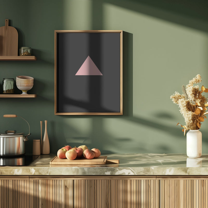 Pink Triangle - Stretched Canvas, Poster or Fine Art Print I Heart Wall Art