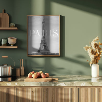 Paris Text 2 - Stretched Canvas, Poster or Fine Art Print I Heart Wall Art