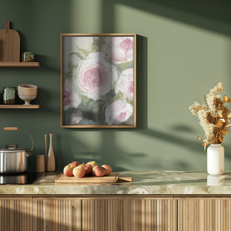 Freyia painterly florals - Stretched Canvas, Poster or Fine Art Print I Heart Wall Art