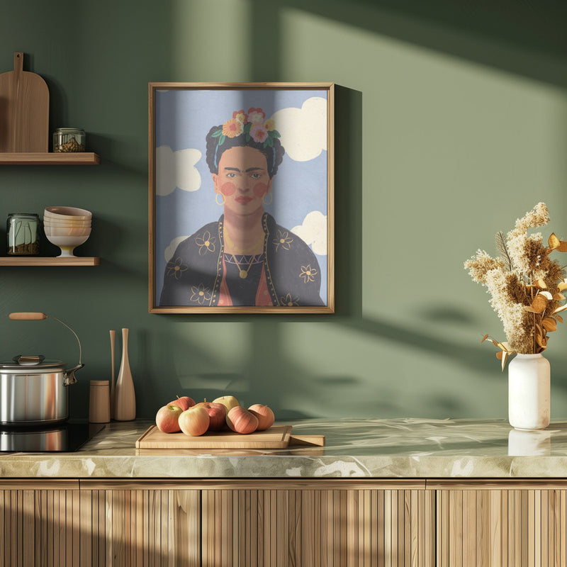 Frida 2 - Stretched Canvas, Poster or Fine Art Print I Heart Wall Art