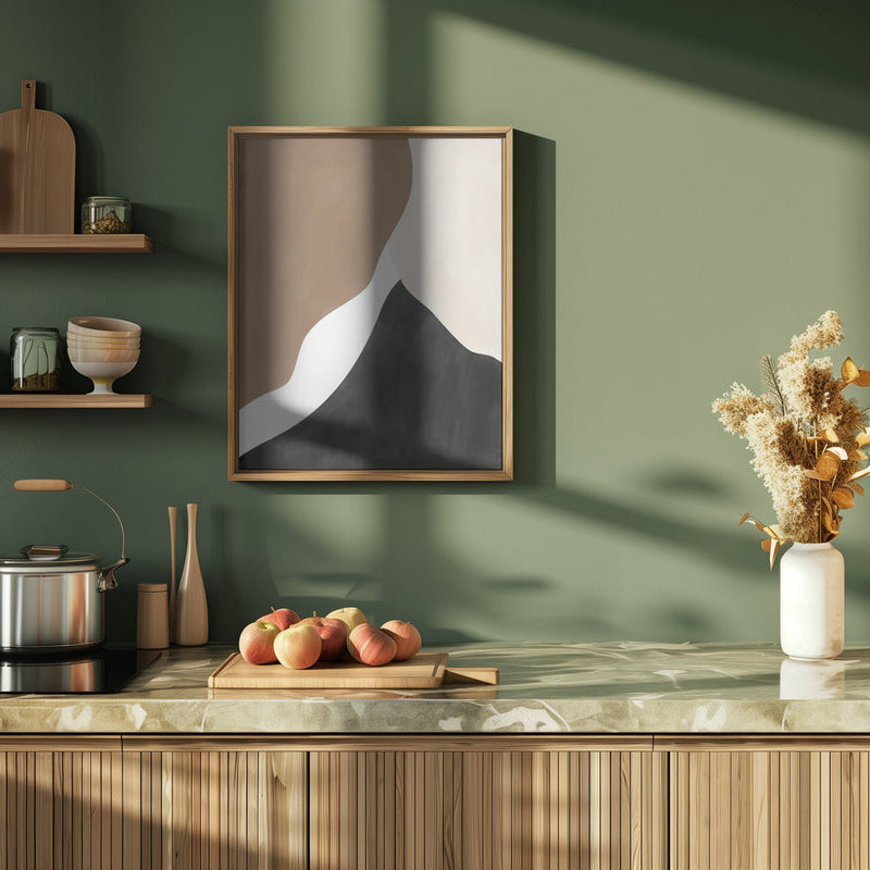 Abstract Beige and Brown Art - Stretched Canvas, Poster or Fine Art Print I Heart Wall Art