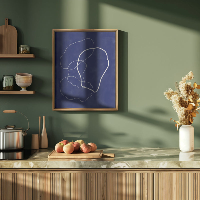 Minimalist Design with Organic Shapes - Stretched Canvas, Poster or Fine Art Print I Heart Wall Art