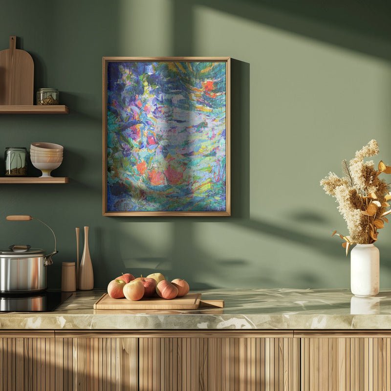 Luminous Petal Cascade - Stretched Canvas, Poster or Fine Art Print I Heart Wall Art