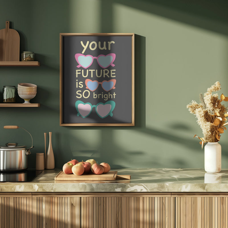 Bright Future Joy - Stretched Canvas, Poster or Fine Art Print I Heart Wall Art