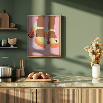 Funky shoes - Stretched Canvas, Poster or Fine Art Print I Heart Wall Art