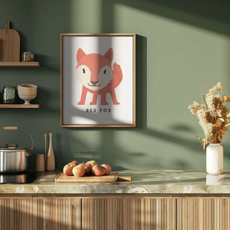 Red Fox - Stretched Canvas, Poster or Fine Art Print I Heart Wall Art