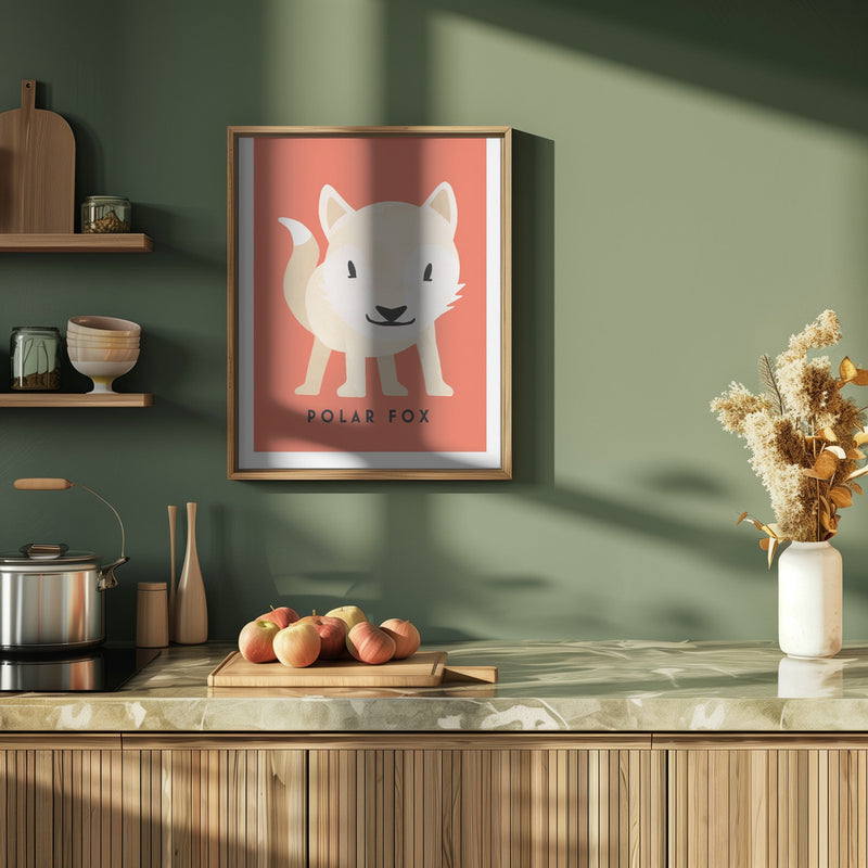 Polar Fox - Stretched Canvas, Poster or Fine Art Print I Heart Wall Art