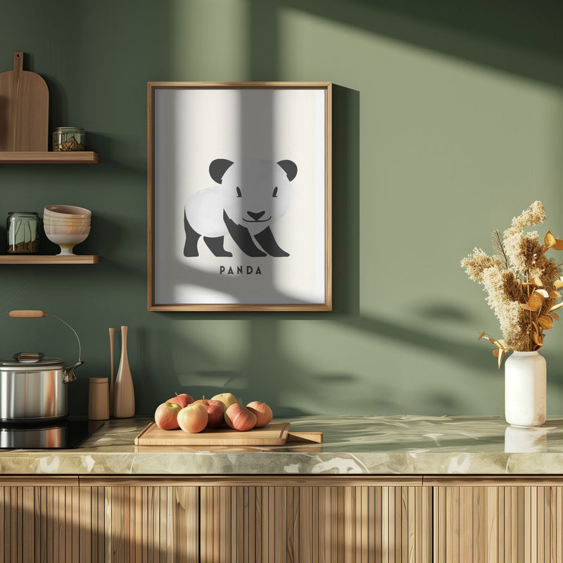 Panda - Stretched Canvas, Poster or Fine Art Print I Heart Wall Art