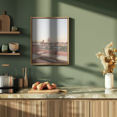 Sunset in Marrakech - Stretched Canvas, Poster or Fine Art Print I Heart Wall Art