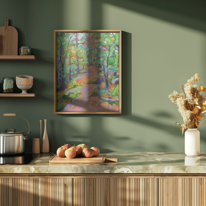 Forest Walk - Stretched Canvas, Poster or Fine Art Print I Heart Wall Art