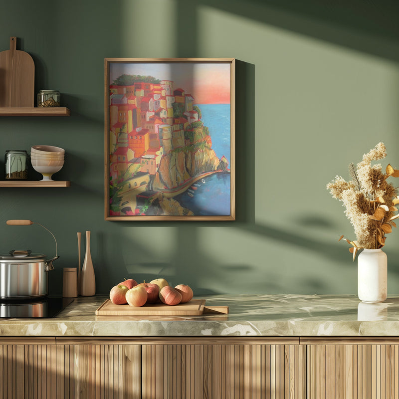 One of Five In Cinque Terre - Stretched Canvas, Poster or Fine Art Print I Heart Wall Art