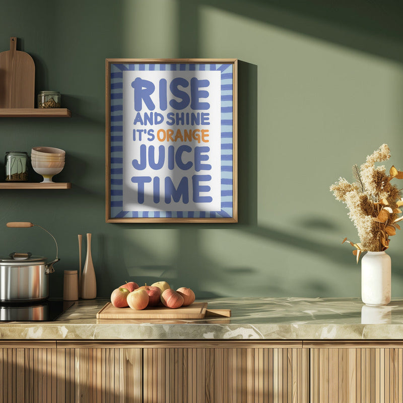 Morning Citrus Joy - Stretched Canvas, Poster or Fine Art Print I Heart Wall Art