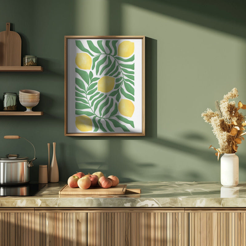 Lemon Grove Vibes - Stretched Canvas, Poster or Fine Art Print I Heart Wall Art