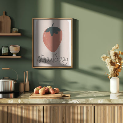 Strawberry - Stretched Canvas, Poster or Fine Art Print I Heart Wall Art