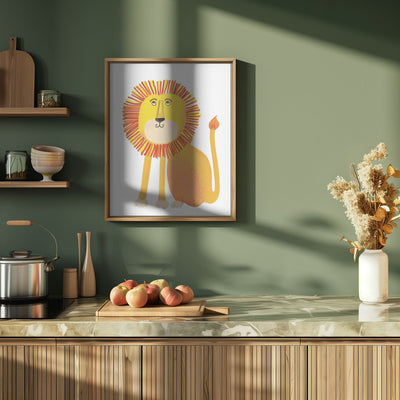 Lion - Stretched Canvas, Poster or Fine Art Print I Heart Wall Art