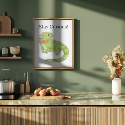 Stay Curious! - Stretched Canvas, Poster or Fine Art Print I Heart Wall Art