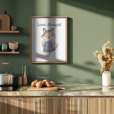 Love Always! - Stretched Canvas, Poster or Fine Art Print I Heart Wall Art