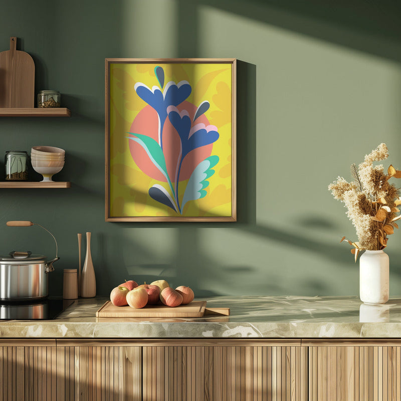 Floral Harmony - Stretched Canvas, Poster or Fine Art Print I Heart Wall Art