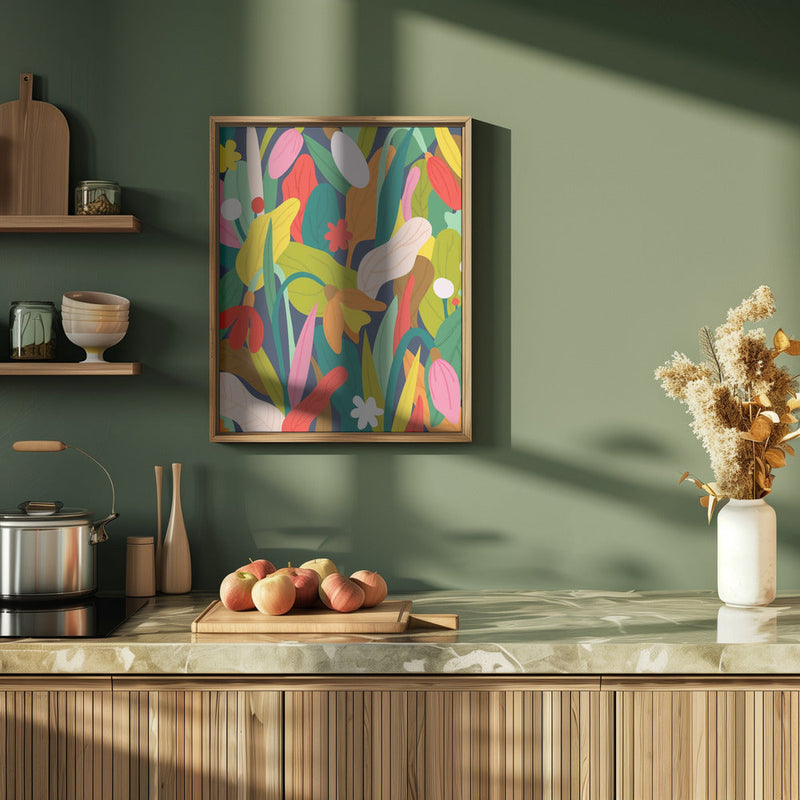 Botanical Symphony - Stretched Canvas, Poster or Fine Art Print I Heart Wall Art